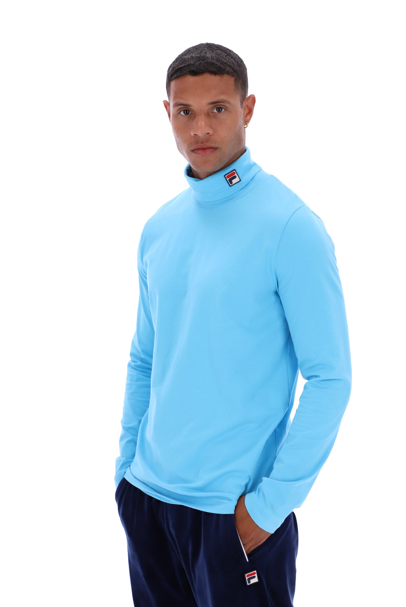 19th Classic Fila Roll Neck - L