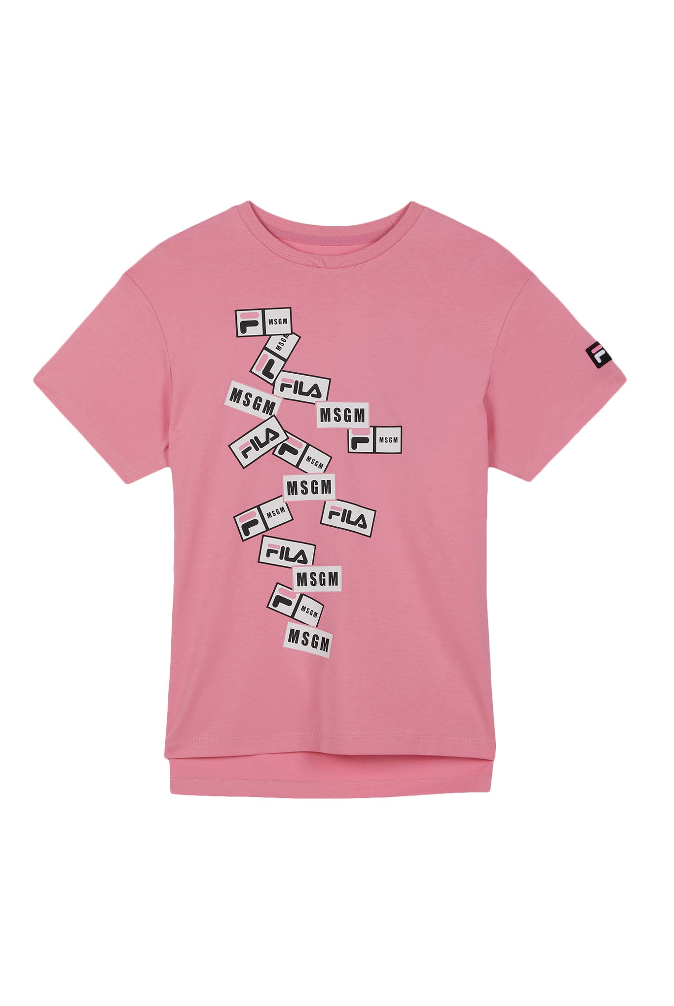 MSGM X FILA Short Sleeve T-Shirt - L