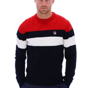 Abner Knitted Colour Blocked Crew – XXL