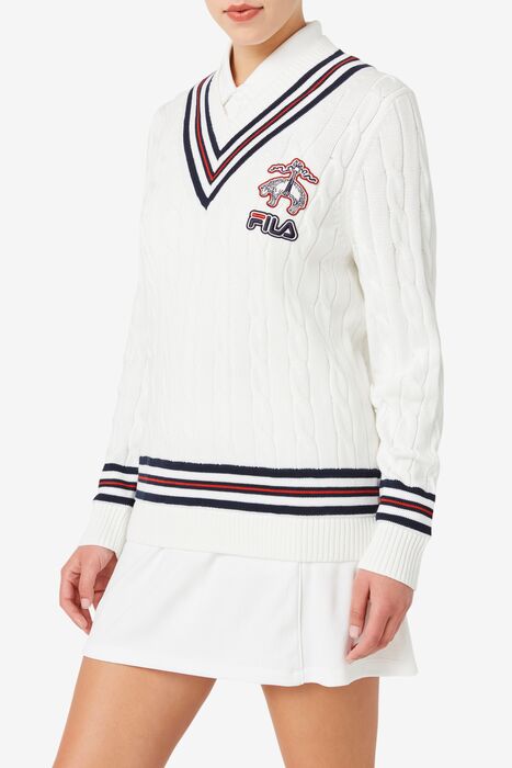 Brooks Brothers X FILA Lawn Tennis Sweater - M