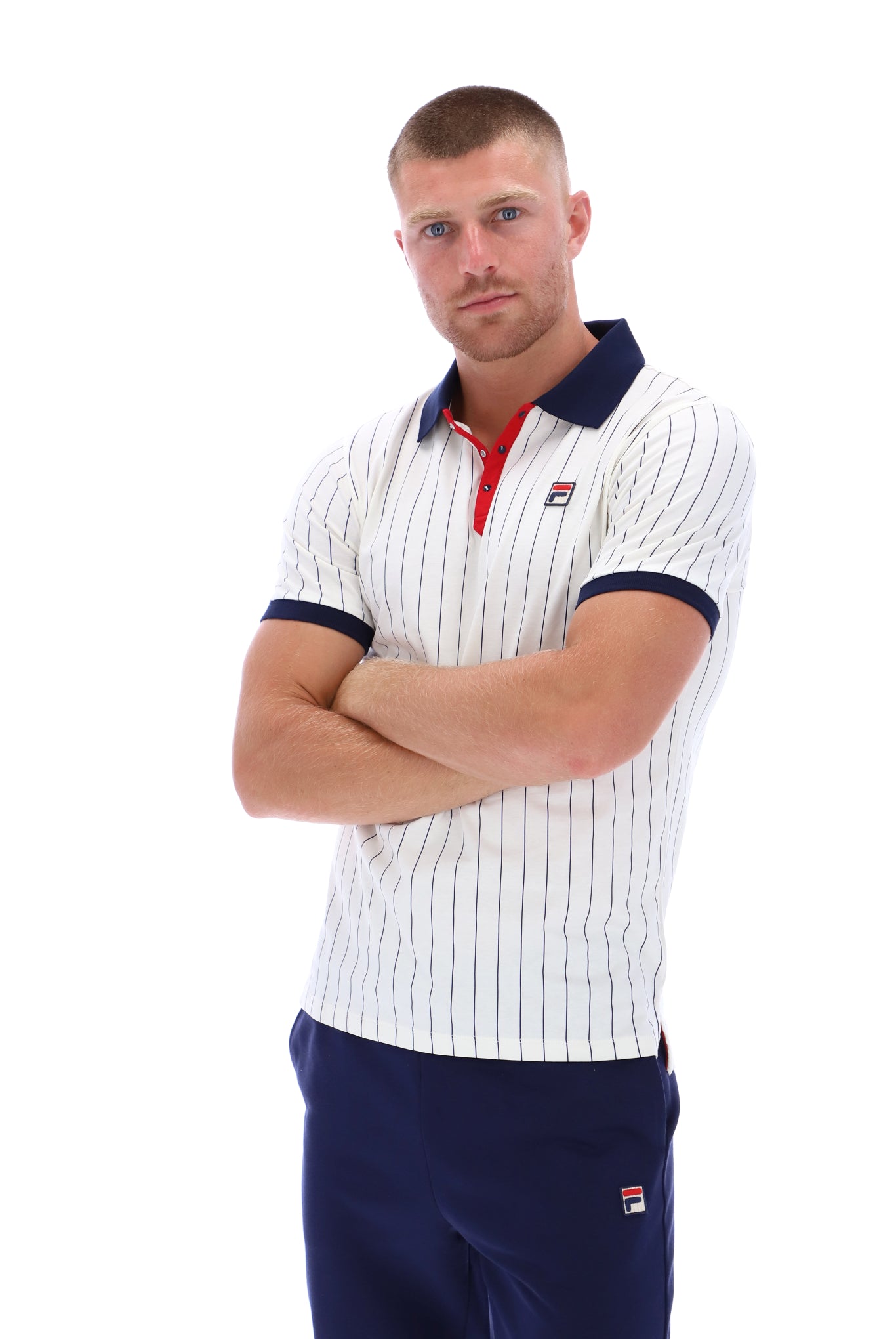 BB1 Classic Vintage Striped Polo - L