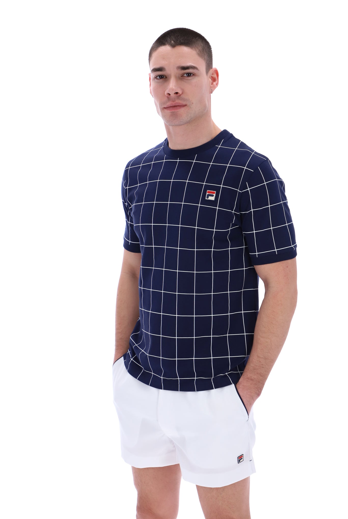 Benton Checked Ringed T-Shirt - 4XL