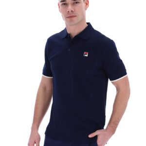 Custom Two Button Tipped Rib Basic Polo – M