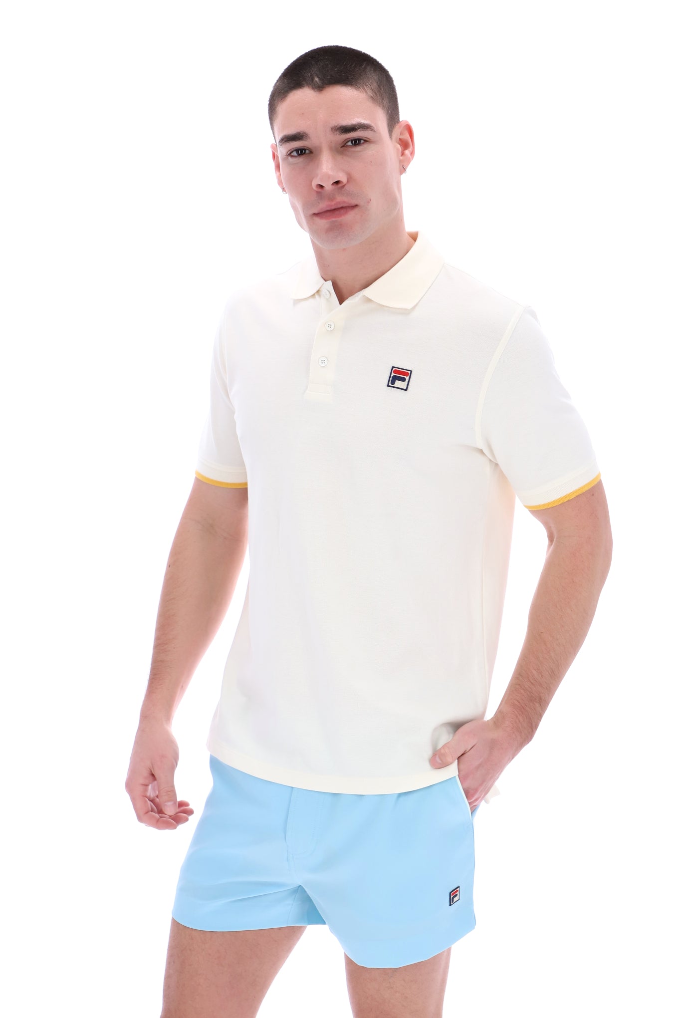 Custom Two Button Tipped Rib Basic Polo - XL