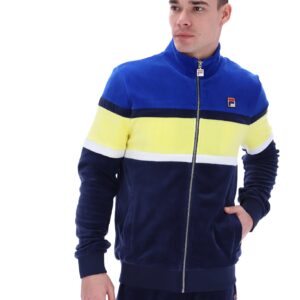 Decker Colour Blocked Velour Track Top – 4XL