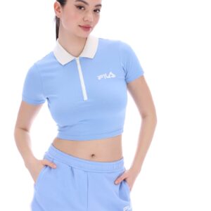 Demmie Contrast Collared Top – XL
