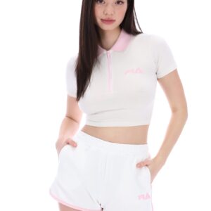 Demmie Contrast Collared Top – XL