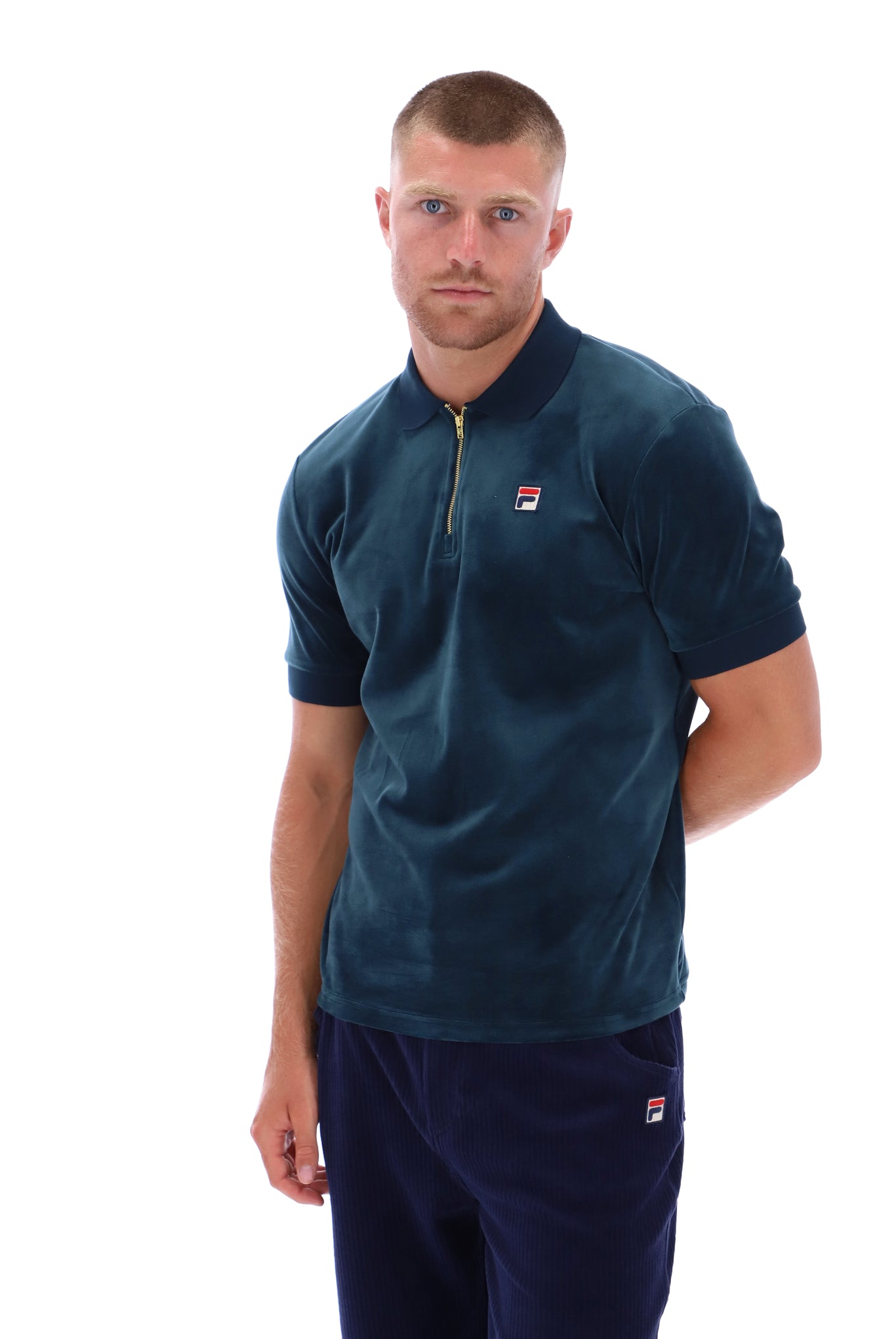 Devon Velour Polo - M