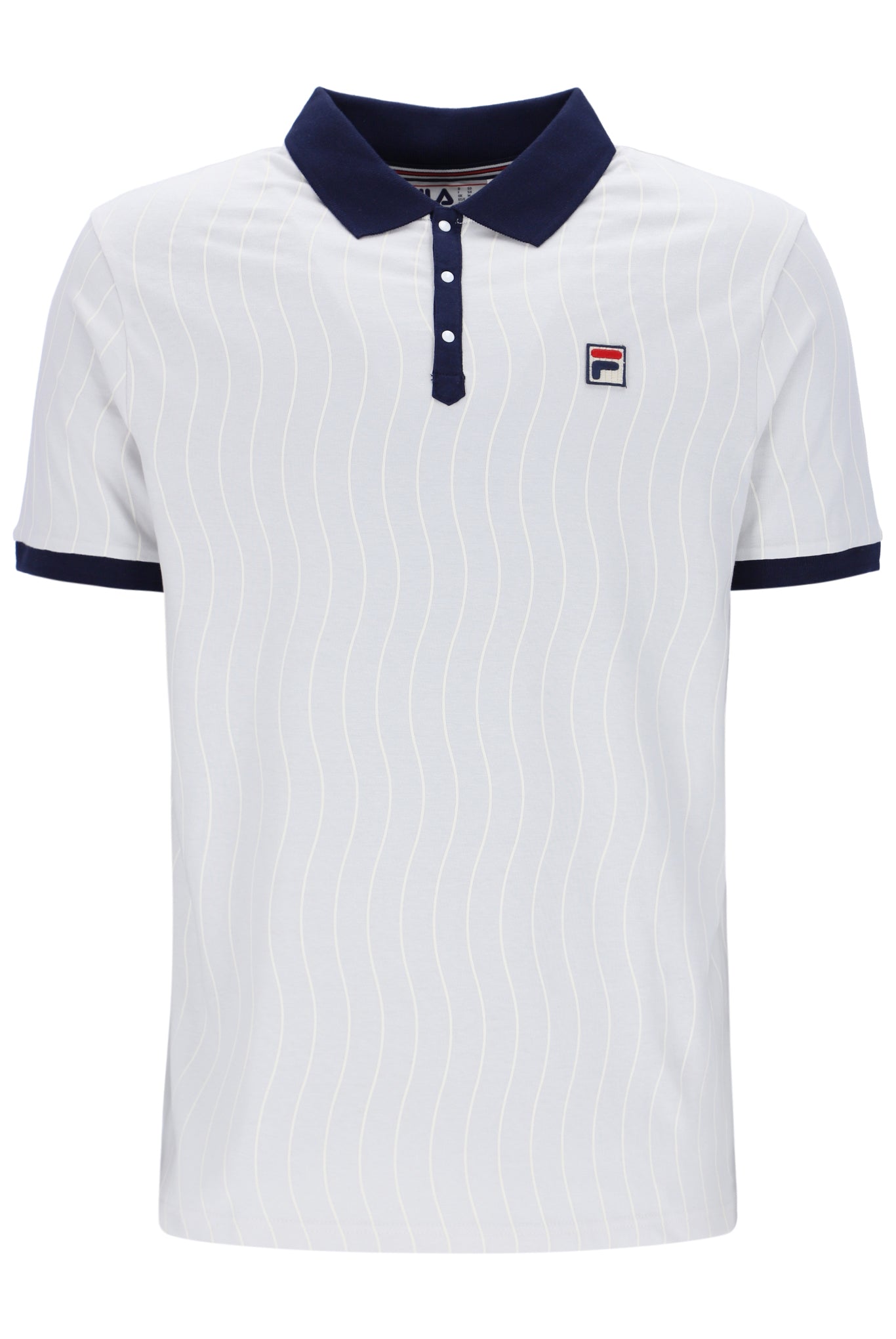 Ellery Wave Striped Polo - L
