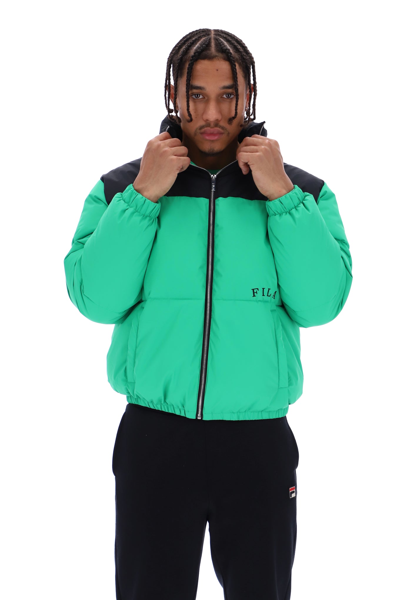 Evan Unisex Panelled Puffer Jacket - XL