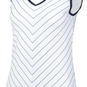 White Caroline Tennis Tank Top – L