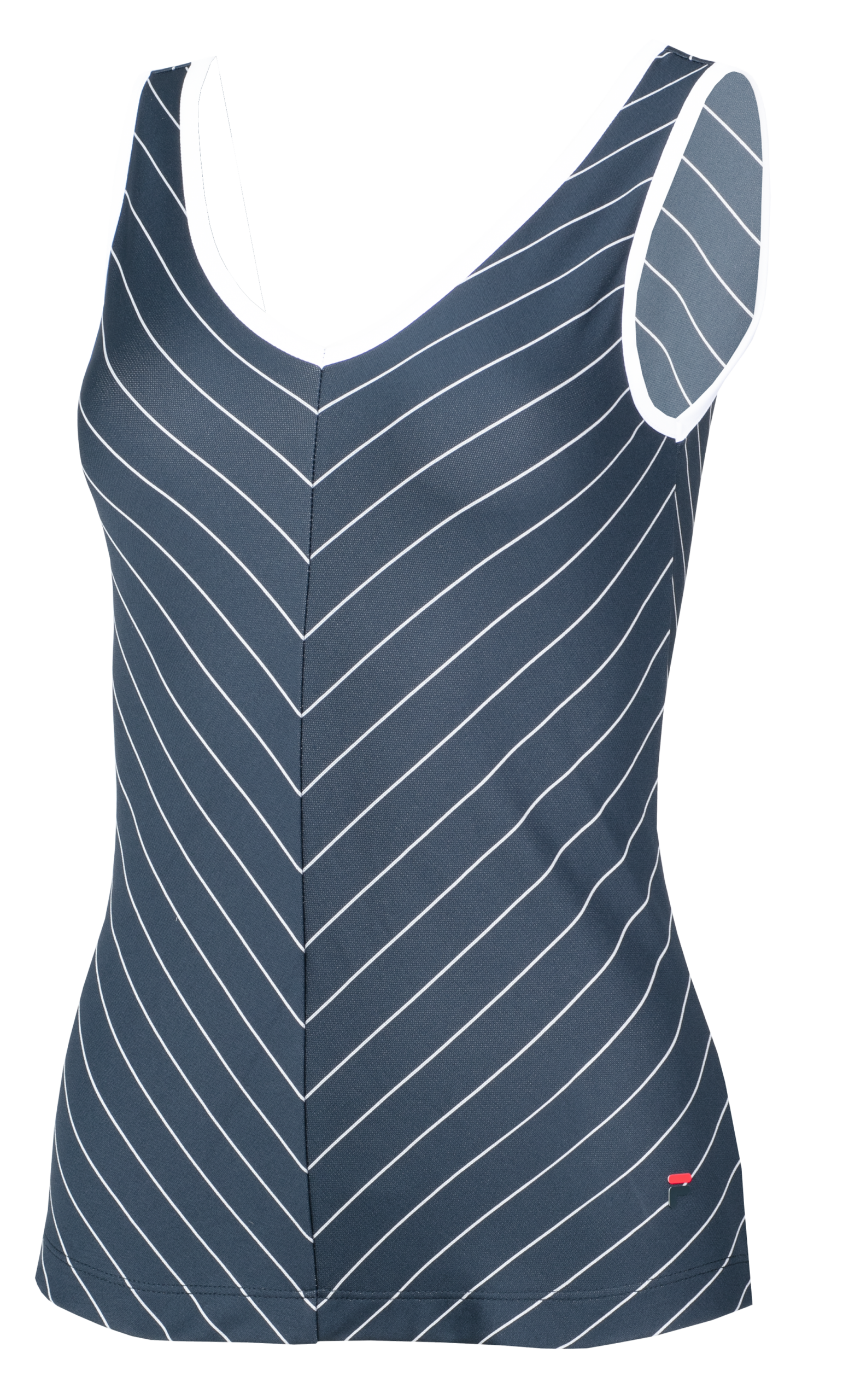 Blue Caroline Tennis Tank Top - L