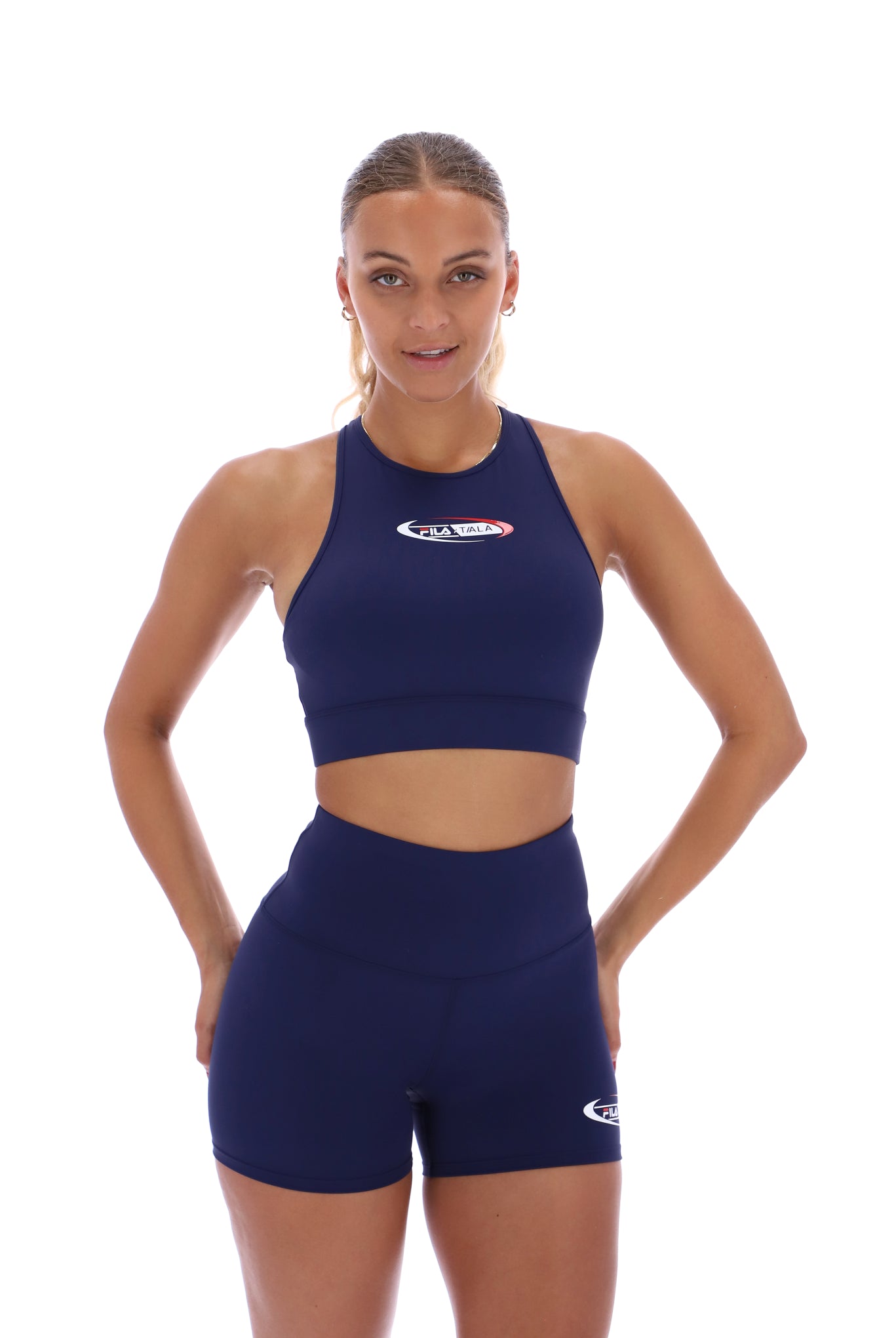 Navy FILA x TALA SKINLUXE Sports Bralette - M