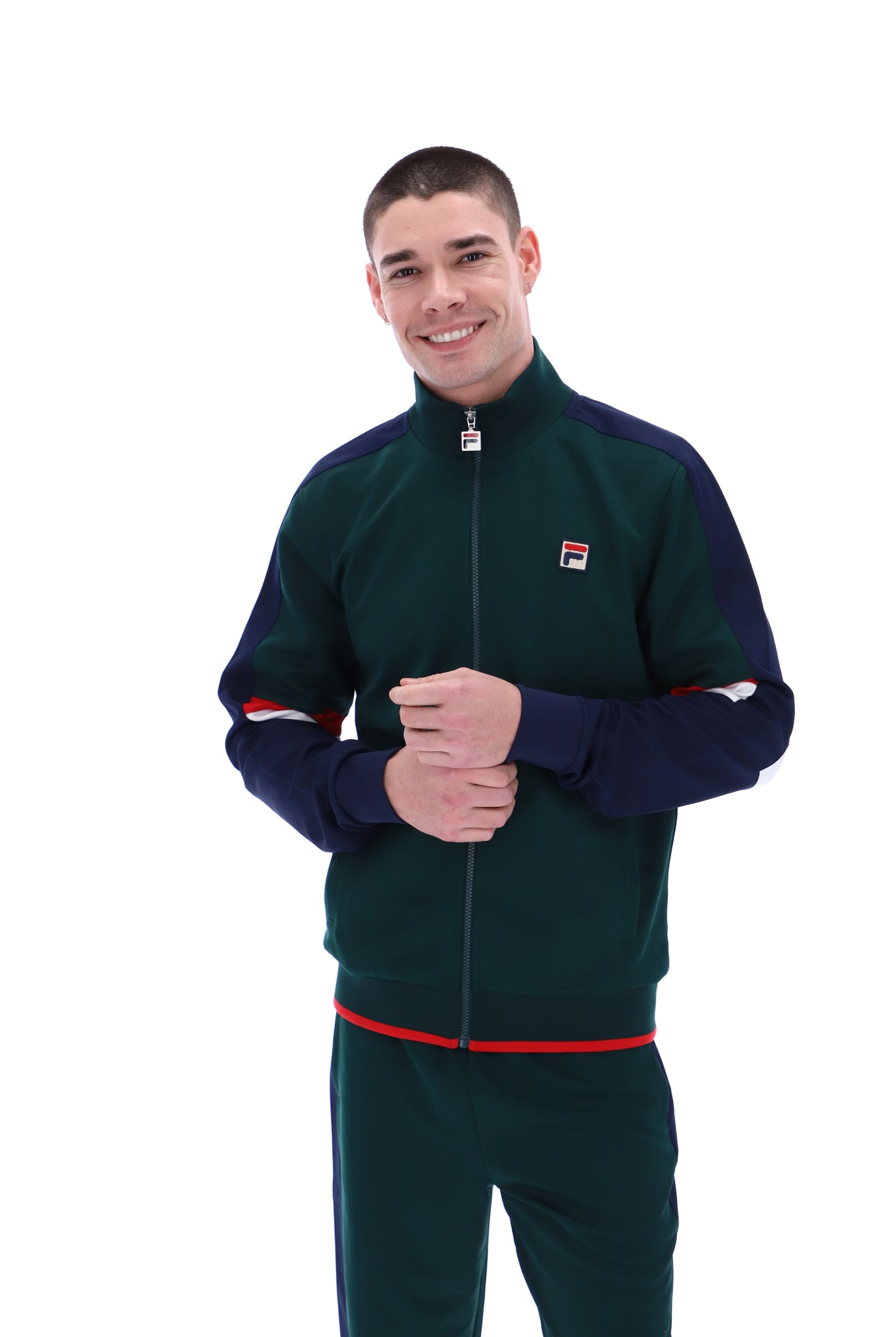 Fischer Colour Blocked Track Top - S