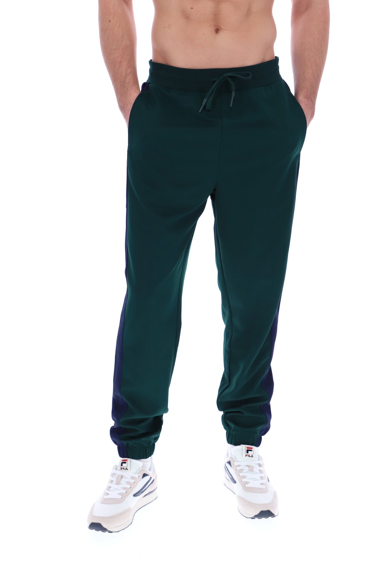 Fischer Track Pant With Contrast Side Panel - L