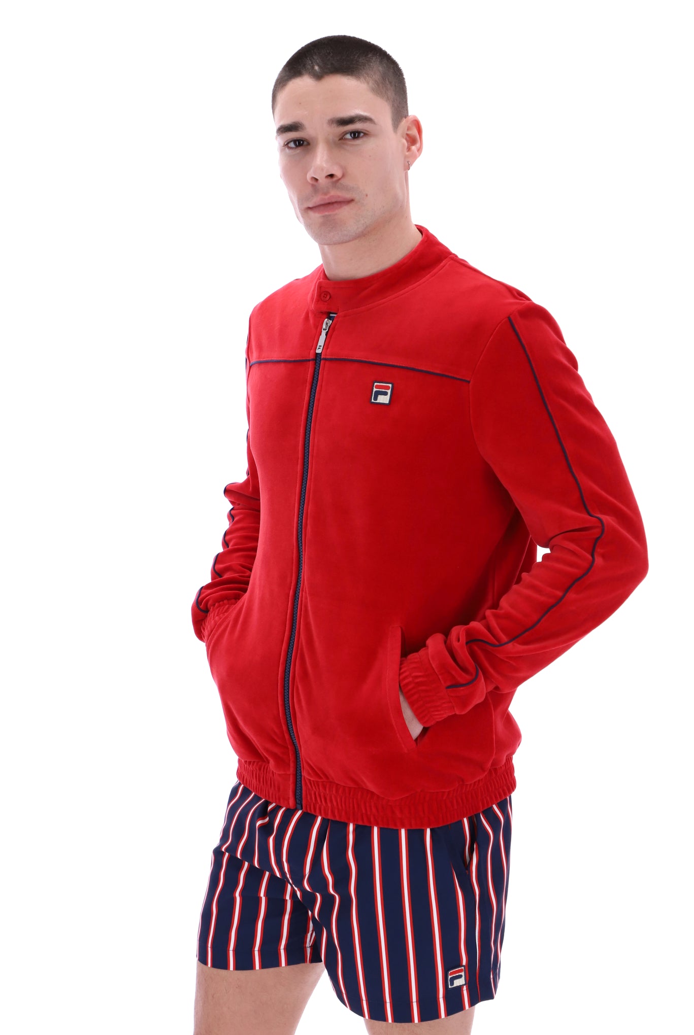 Fonzo Velour Track Top - L