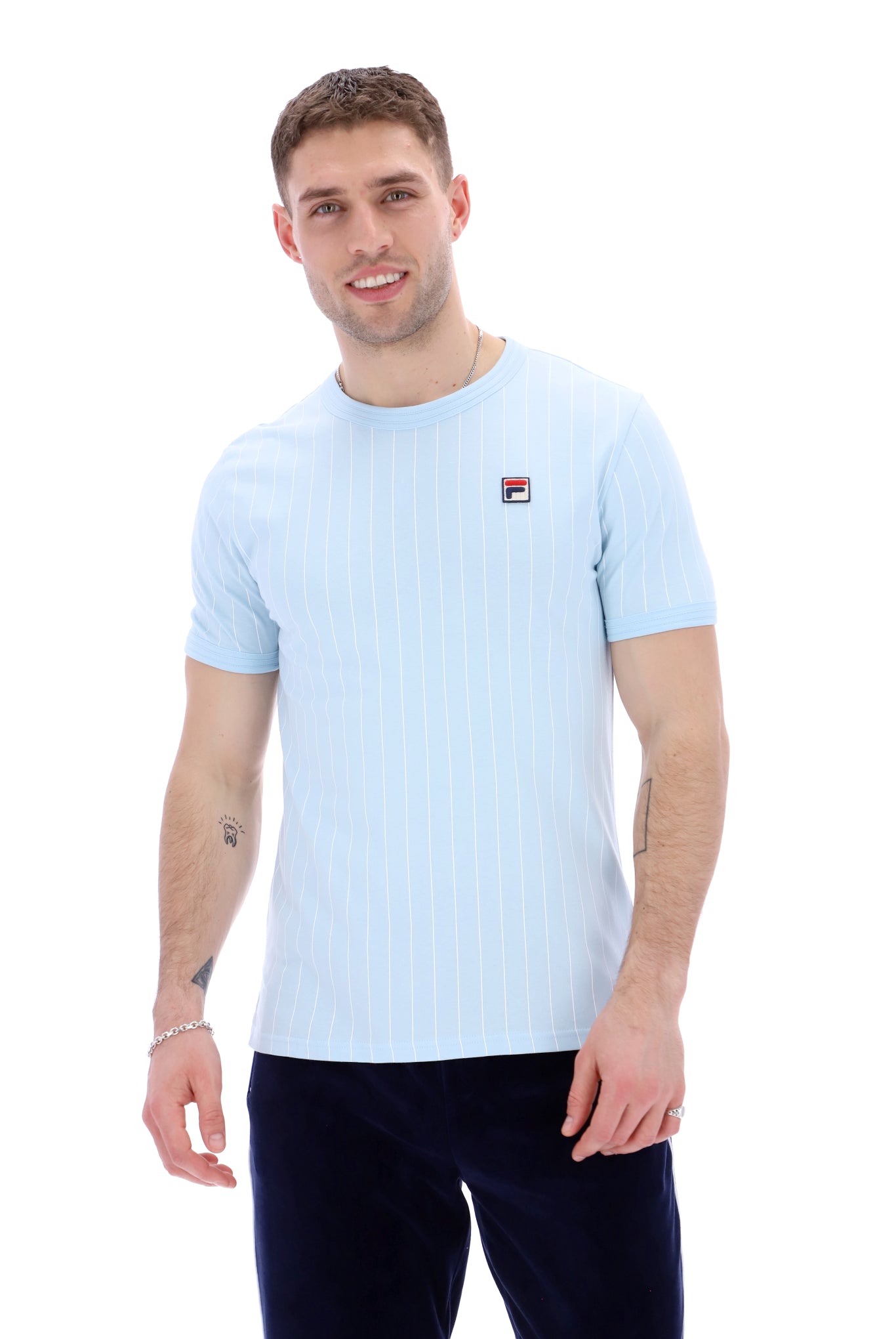Guilo Striped Collar T-Shirt - XS