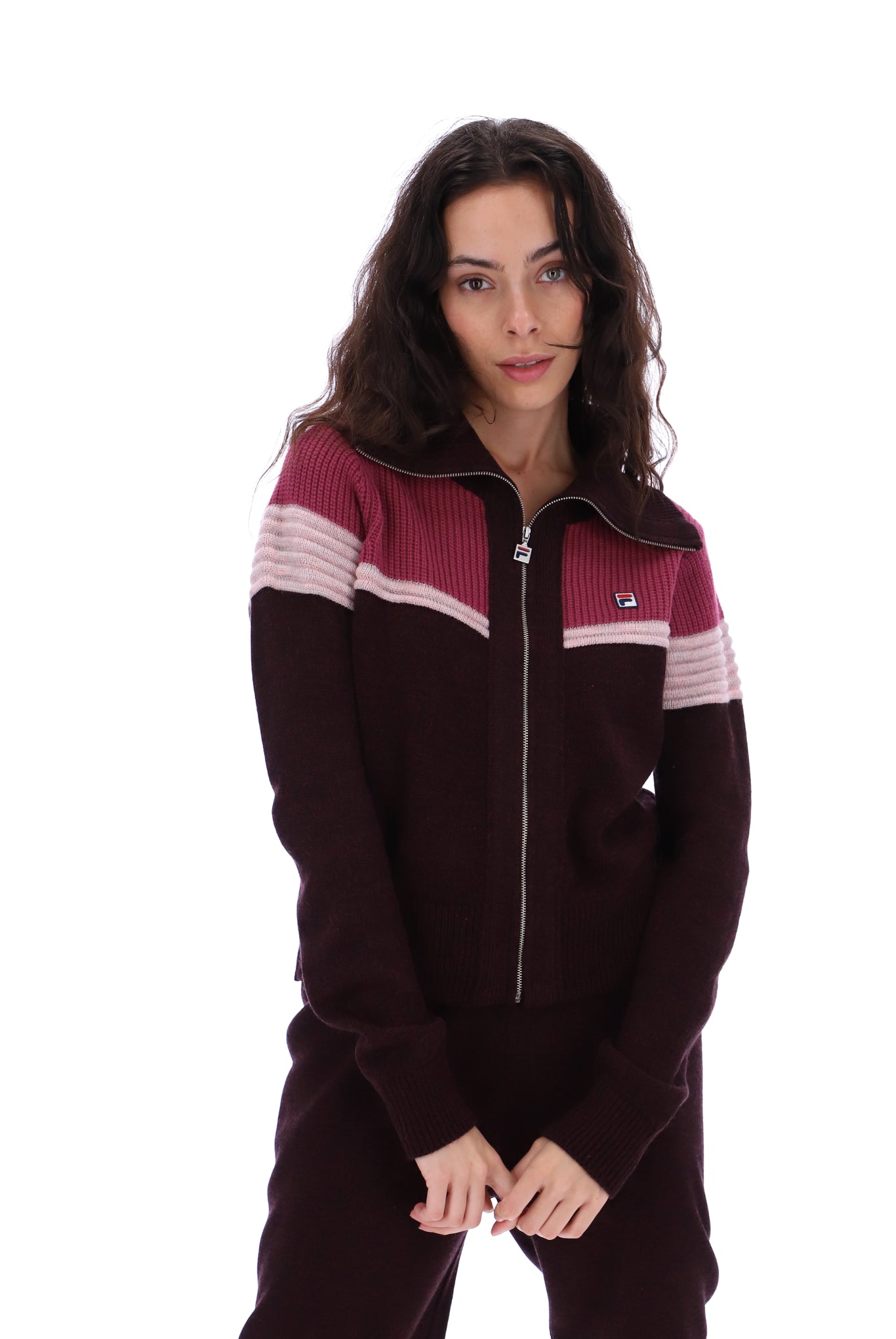 Jill Zip-Up Cardigan - L