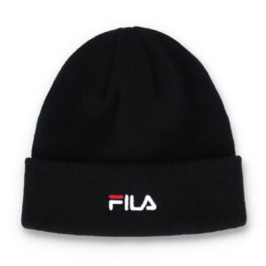Black Karts Fine Rib Turn Up Beanie – ONE