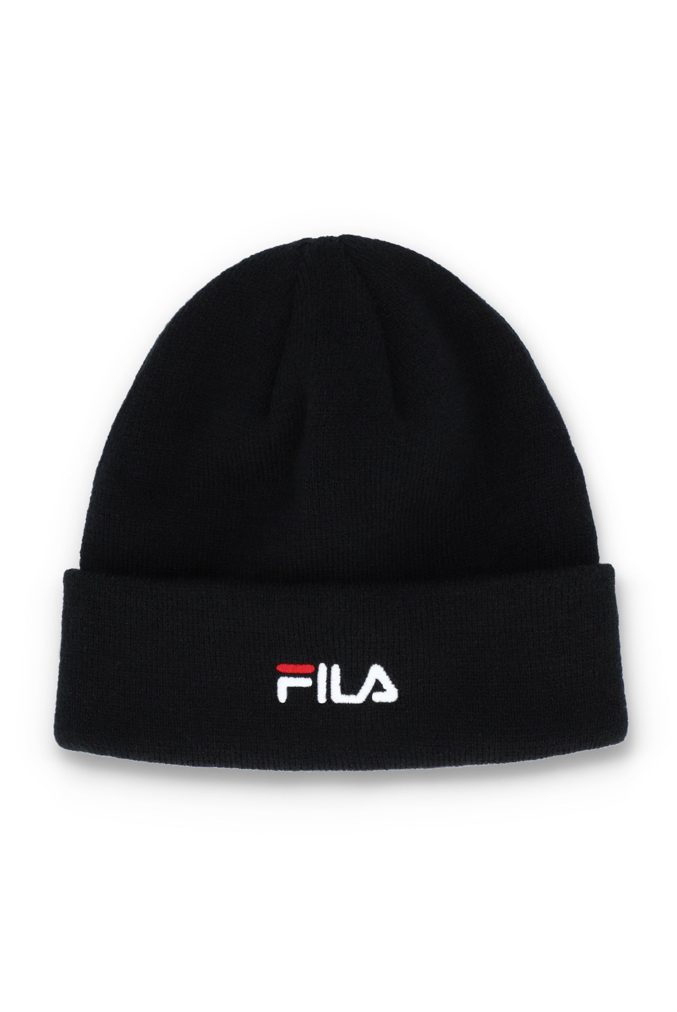 Black Karts Fine Rib Turn Up Beanie - ONE