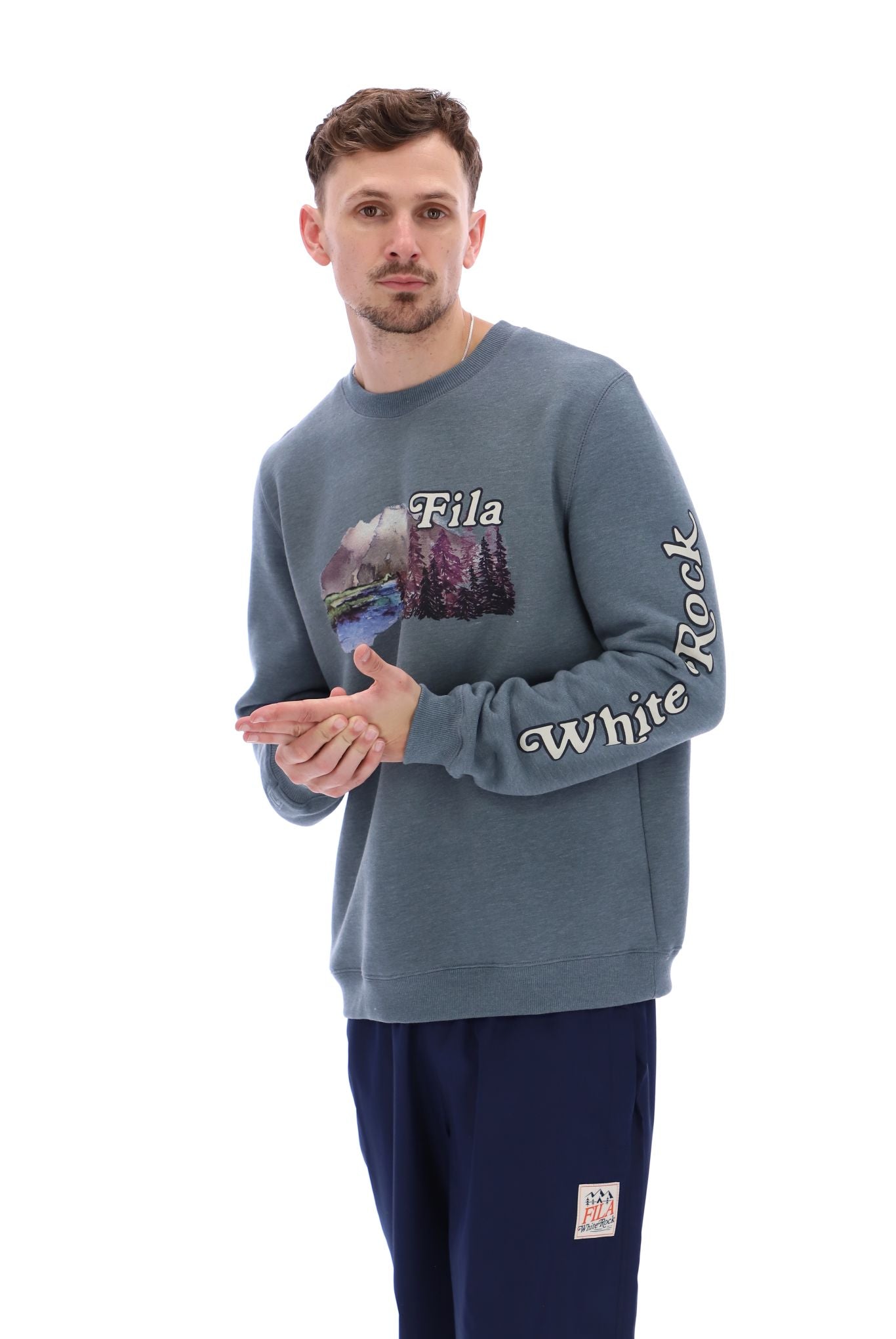 Stormy Weather Len Graphic Crew Sweatshirt - M