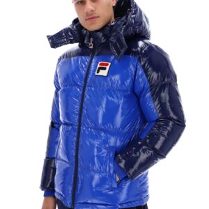 Lionel Oversized Colour Block Puffer Jacket – 4XL