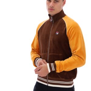 Liston Colour Block Velour Track Top – L