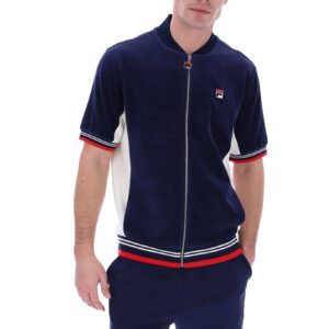 Lucas Short Sleeved Velour Track Top - XS