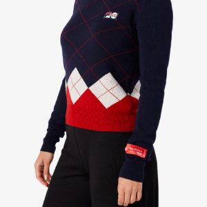 110 Cashmere Arygle Mock Turtle Neck Sweater – XL