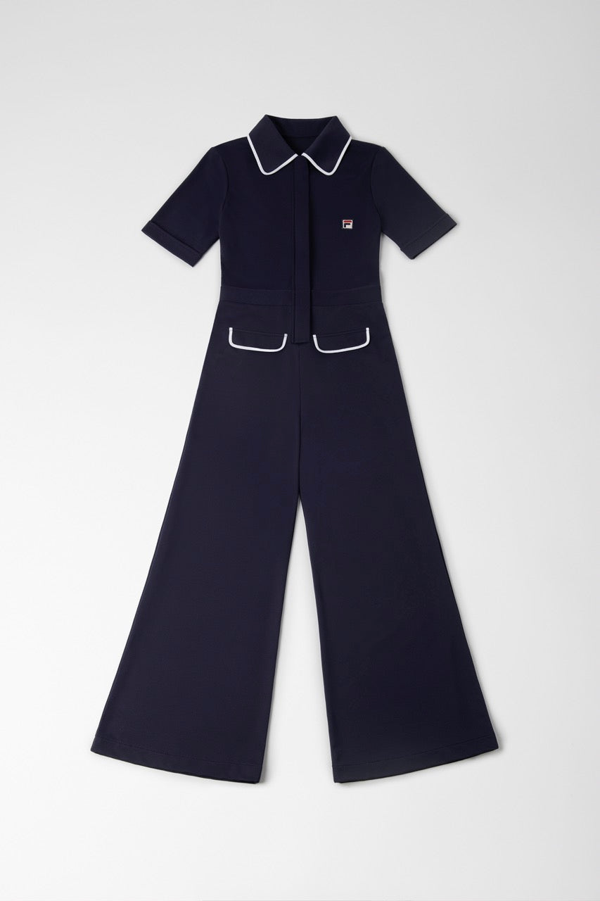 Flared Zip Up Jumpsuit - XS