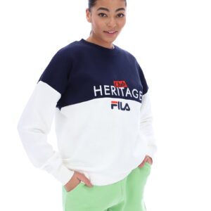 Marlowe Colour Block Oversized Crew Sweatshirt – 3XL
