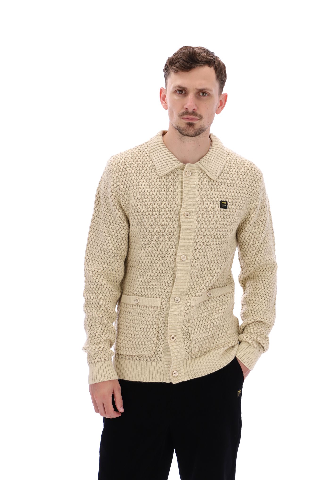 Maso Waffle Knit Cardigan - XL