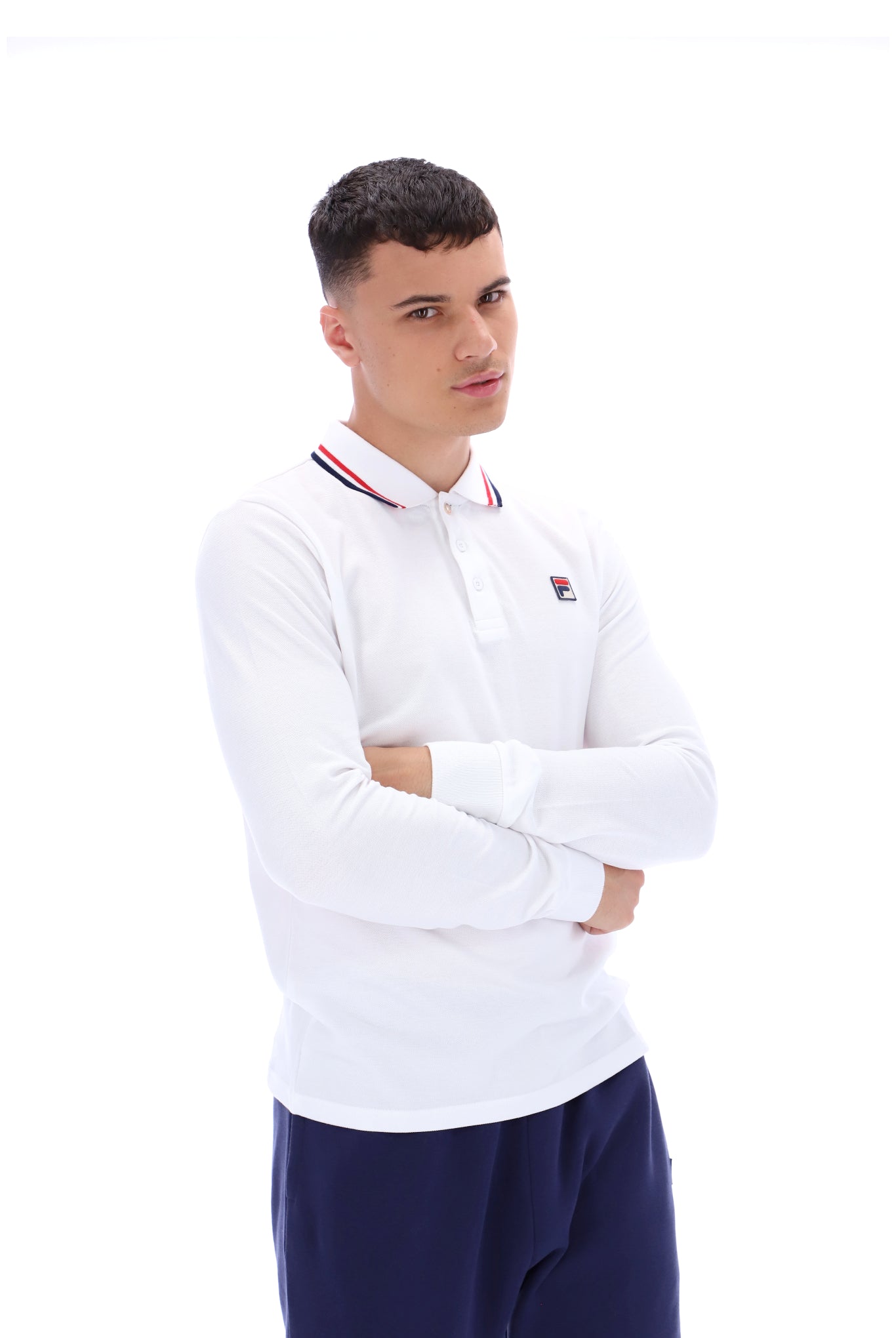Monte Tipped Collar L/S Polo - XXL