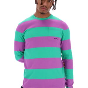 Morley Unisex Oversized Stripe Long Sleeved Pocket Tee - L