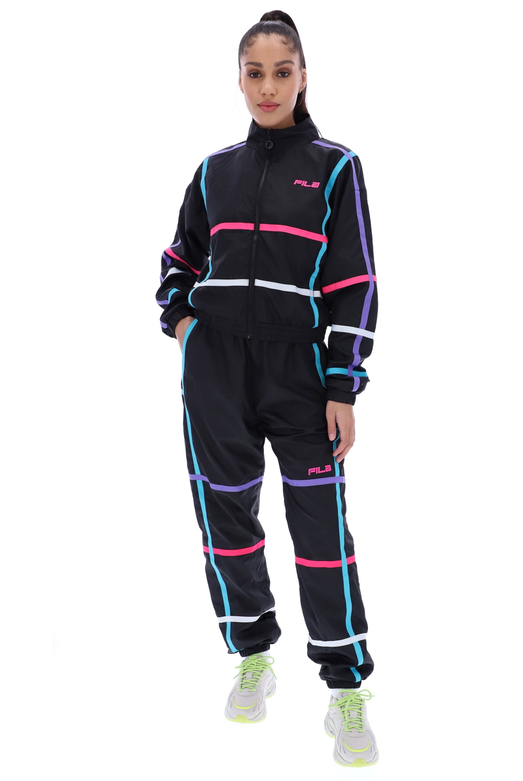 Neve Grid Track Pants - L