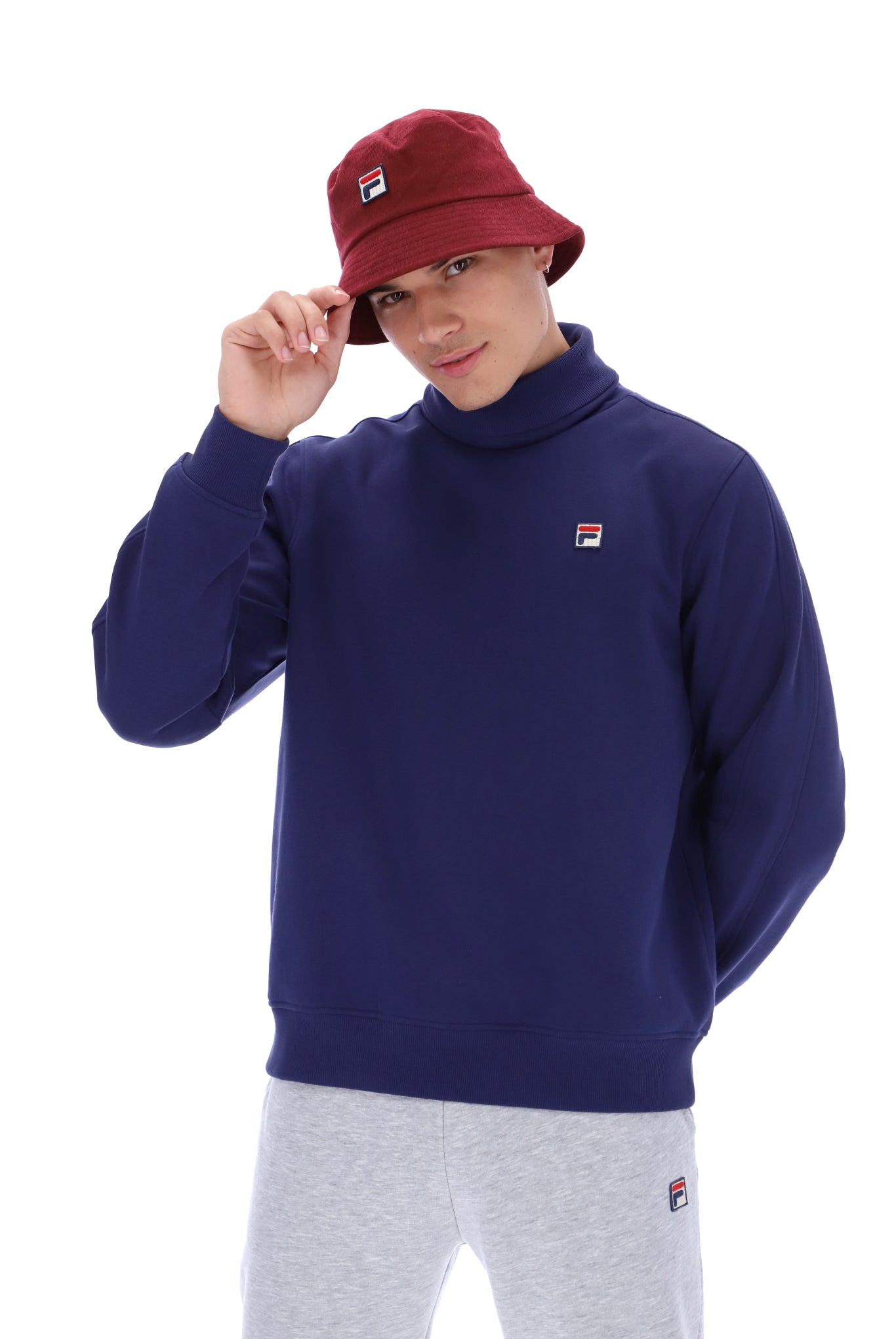 Noah Fleece Roll Neck Sweater - M