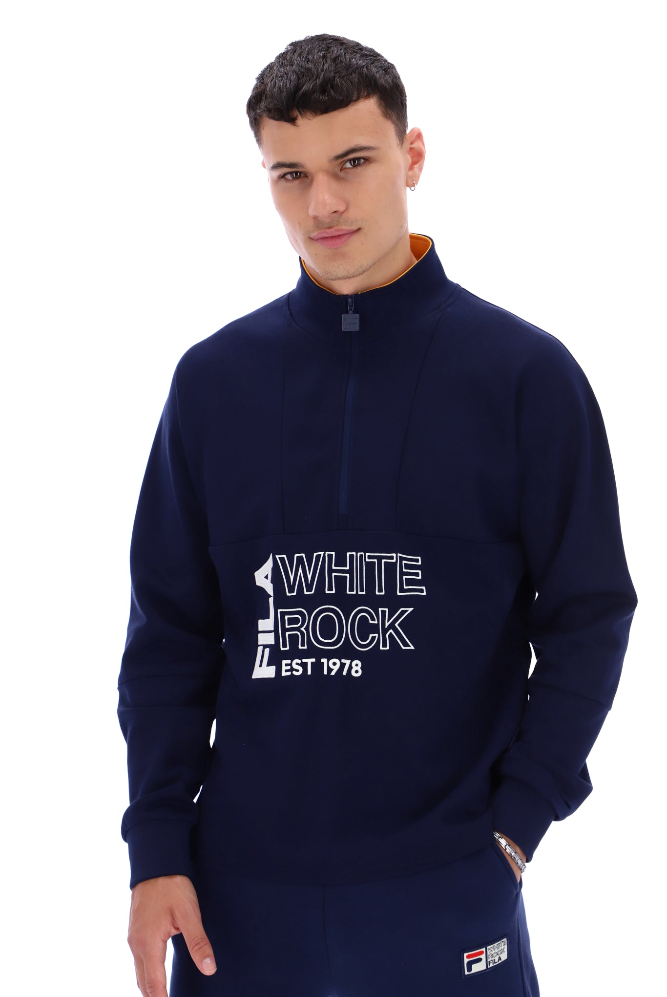 Piton Embossed 1/4 Zip Top - S