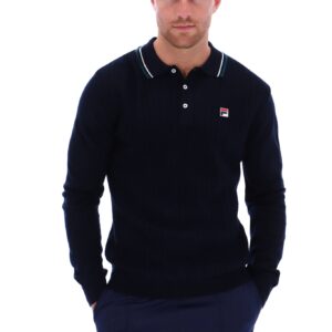 Platon Cable Knit Polo – XXL