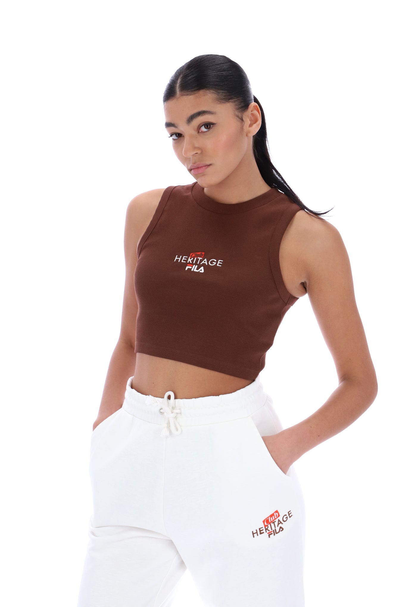 Rya Ribbed Crop Top - L