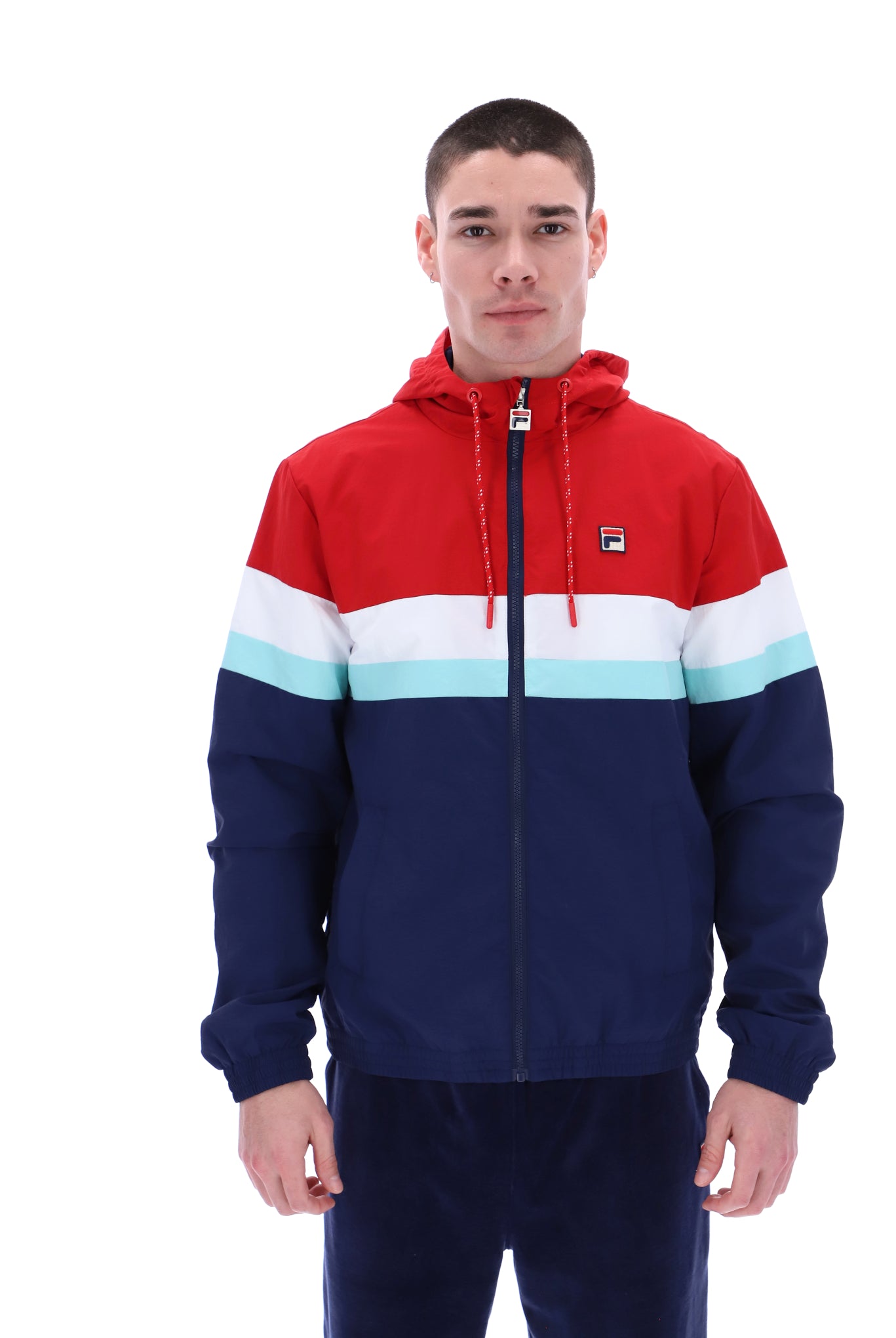 Shaan Colour Block Zip Up Jacket - XS