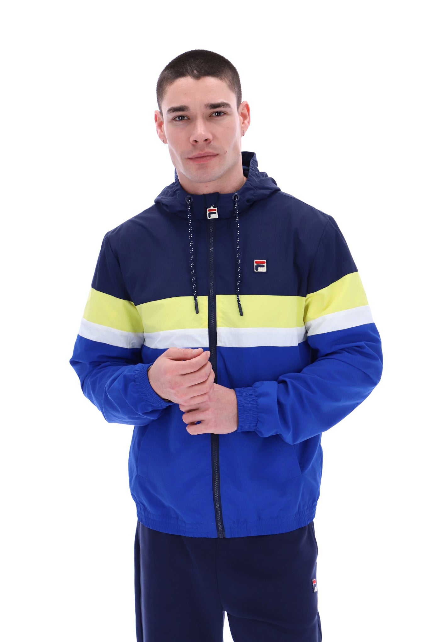 Shaan Colour Block Zip Up Jacket - XS