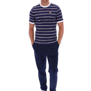 Santiago Ringer Tee With Heritage Stripe – XXL