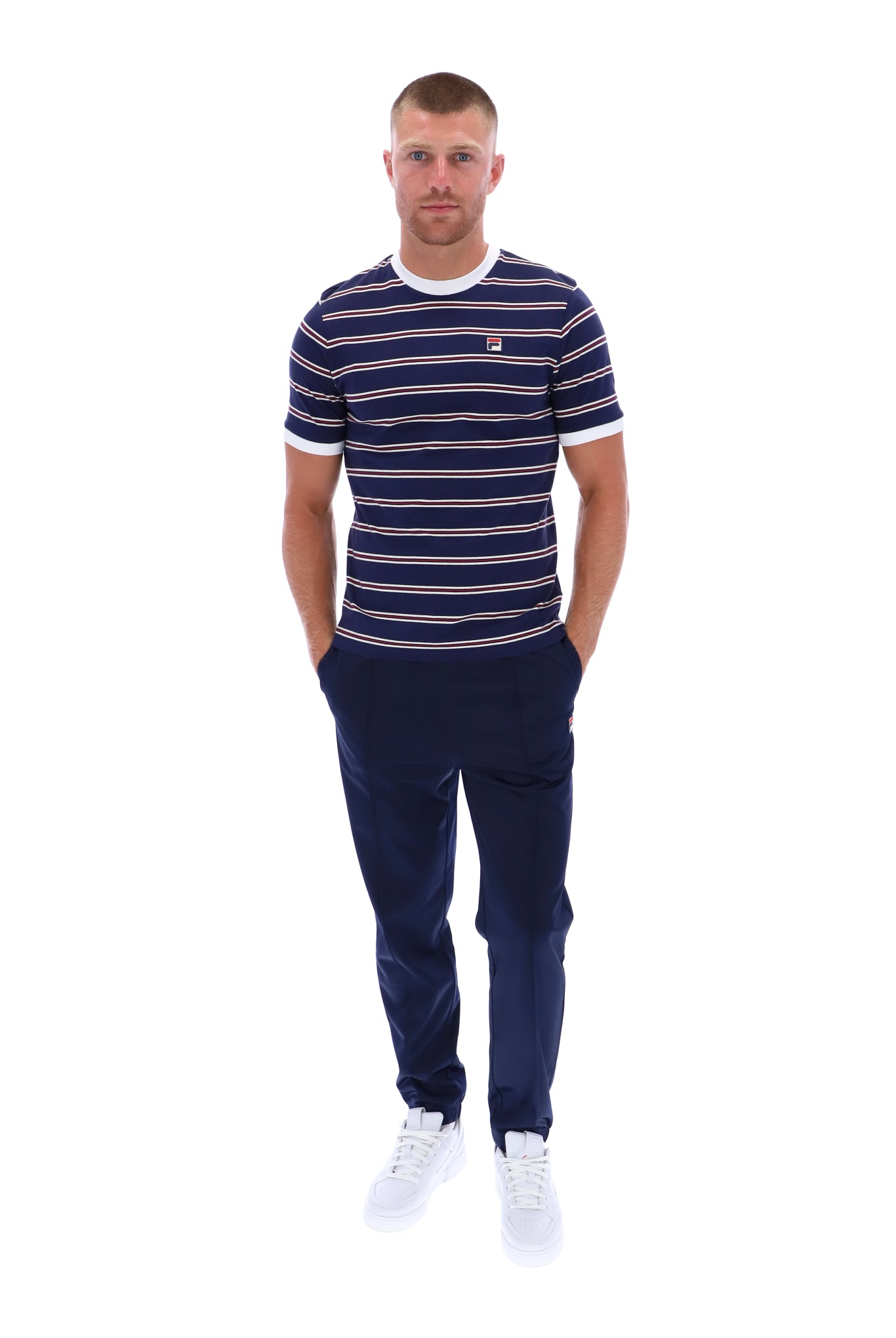 Santiago Ringer Tee With Heritage Stripe - XL