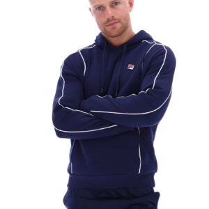 Steven Fleece Hoodie With Piping – M