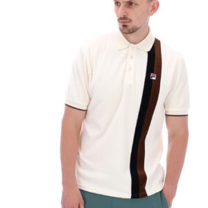 Terra Colour Blocked Velour Polo – S