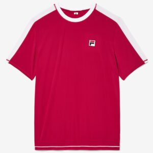 Persian Red Pro Tennis Crew Top – UK XL