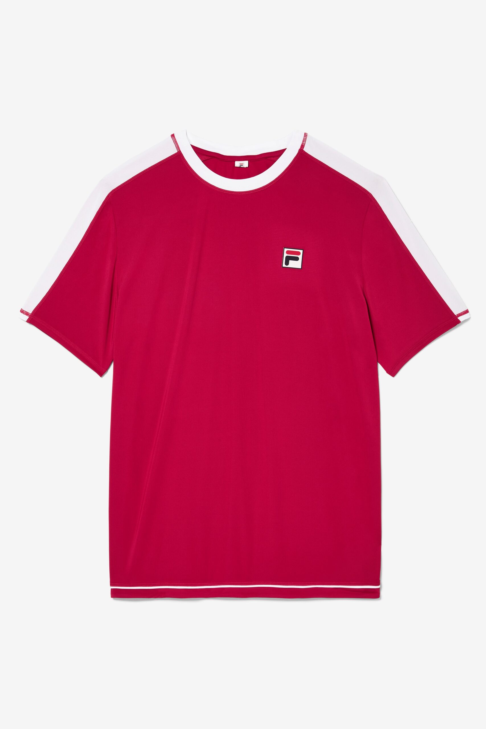 Persian Red Pro Tennis Crew Top - UK L