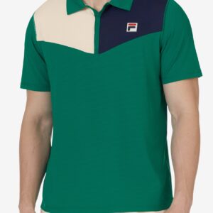 Green Pro Tennis Heritage Color Block Polo – UK XL