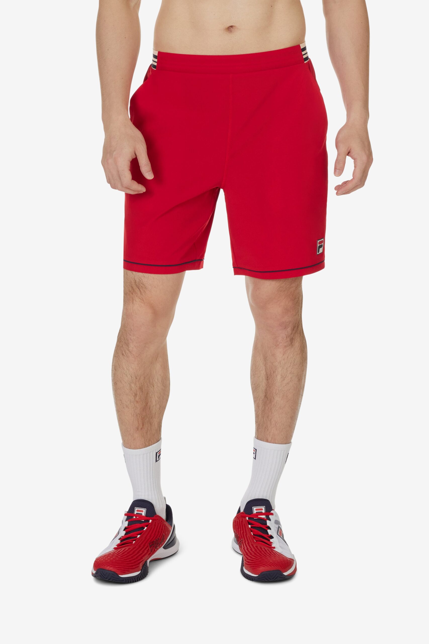 Red Pro Tennis Heritage Woven Short - UK M
