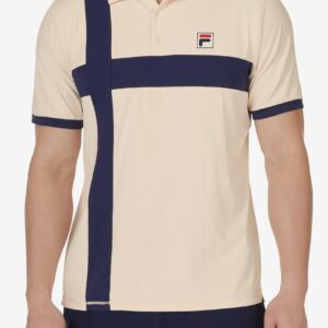 Ecru Pro Tennis Heritage Pin Stripe Polo – UK XL